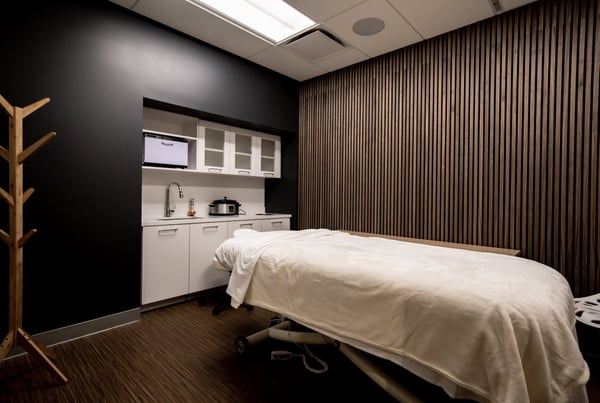 Massage room within the New York City office